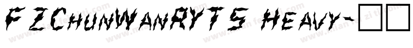 FZChunWanRYTS Heavy字体转换